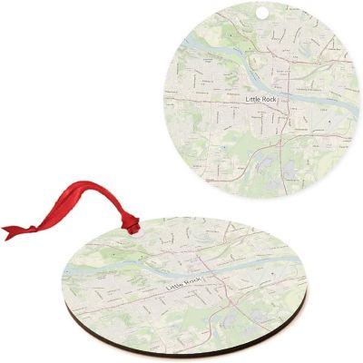 MDF Ornament Little Rock Arkansas Map Image 3