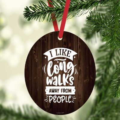 MDF Ornament Long Walks Away From People Image 1