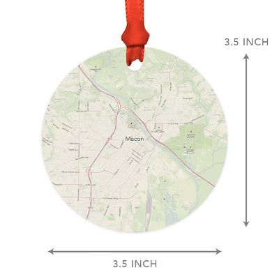 MDF Ornament Macon Georgia Map Image 2