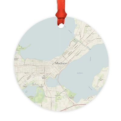 MDF Ornament  Madison, Wisconsin Map Image 1