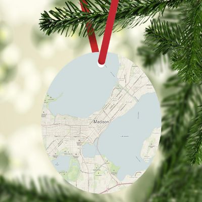 MDF Ornament  Madison, Wisconsin Map Image 1