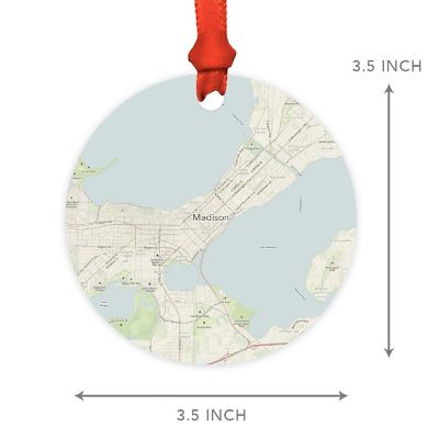 MDF Ornament  Madison, Wisconsin Map Image 2