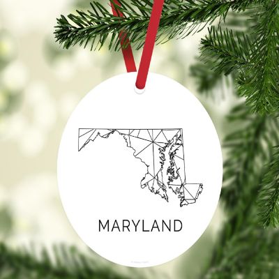 MDF Ornament Maryland Blk/Wh Geometric Image 1