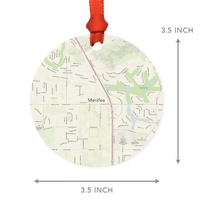 MDF Ornament Menifee California Map Image 2