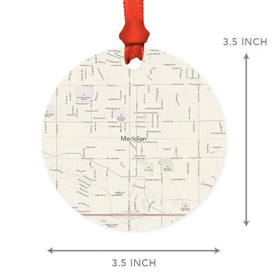 MDF Ornament Meridian Idaho Map Image 1