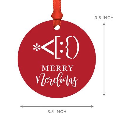 MDF Ornament  Merry Nerdmas Image 2