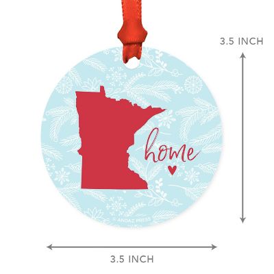 MDF Ornament Minnesota Home Blue/Red Image 2