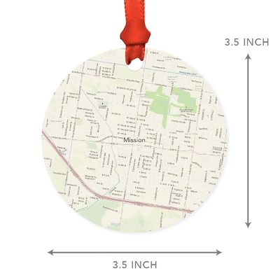 MDF Ornament Mission Texas Map Image 2