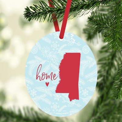 MDF Ornament Mississippi Home Blue/Red Image 1