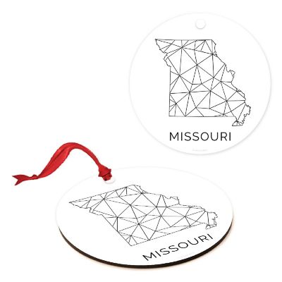 MDF Ornament Missouri Blk/Wh Geometric Image 1