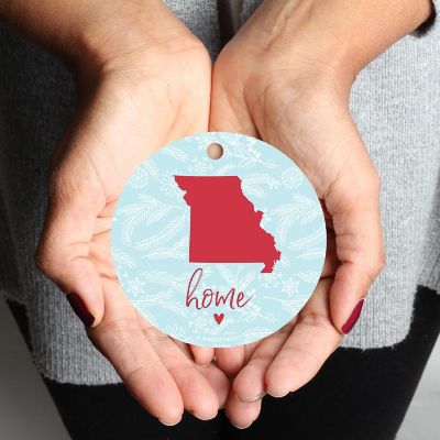 MDF Ornament Missouri Home Blue/Red Image 1