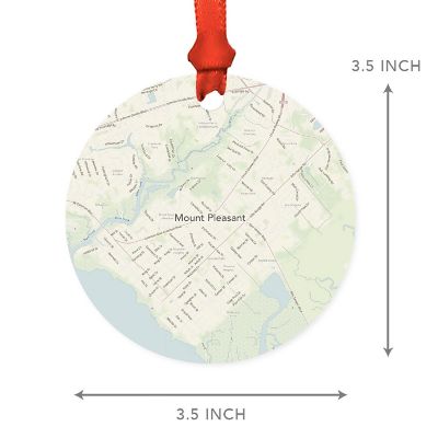 MDF Ornament MntPleasant S.Carolina Map Image 2