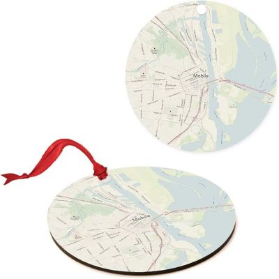 MDF Ornament Mobile Alabama Map Image 3