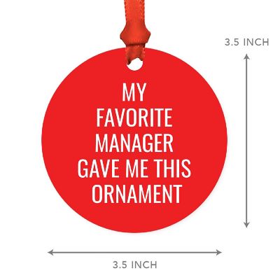 MDF Ornament  My Favorite Manager Gave Image 2