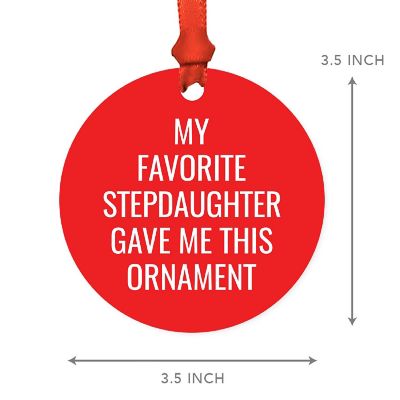 MDF Ornament My Favorite Stepdaughter Image 2