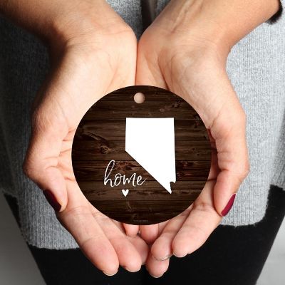 MDF Ornament Nevada Home Dark Wood Image 1