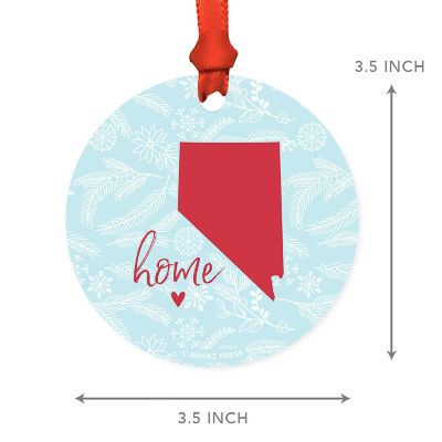 MDF Ornament Nevada Home Winter Blue/Red Image 1