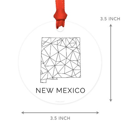 MDF Ornament New Mexico Blk/Wh Geometric Image 2