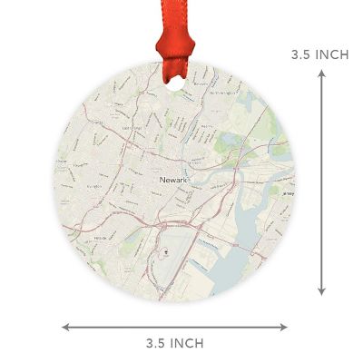 MDF Ornament  Newark, New Jersey Map Image 1