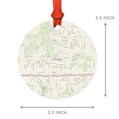 MDF Ornament O'Fallon Missouri Map Image 2