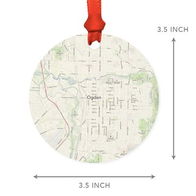MDF Ornament Ogden Utah Map Image 2