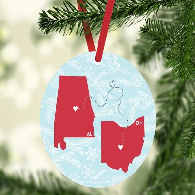 MDF Ornament Ohio and Alabama Image 1