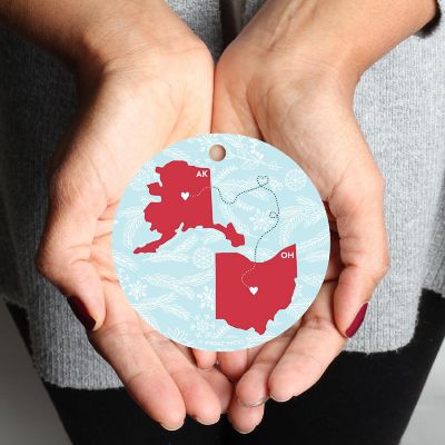 MDF Ornament Ohio and Alaska Image 1