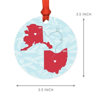 MDF Ornament Ohio and Alaska Image 1