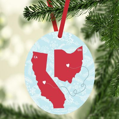 MDF Ornament Ohio and California Image 1
