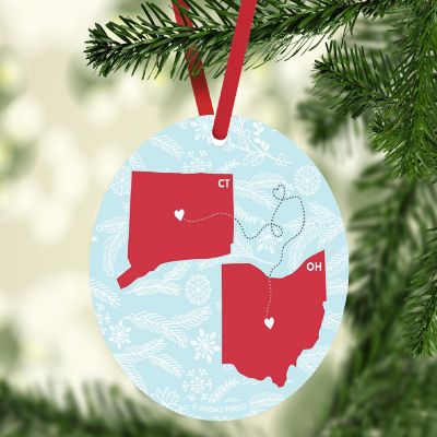 MDF Ornament Ohio and Connecticut Image 1