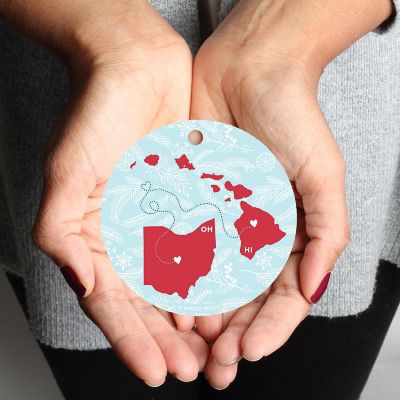 MDF Ornament Ohio and Hawaii Image 1
