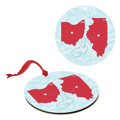 MDF Ornament Ohio and Illinois Image 1