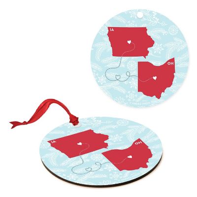 MDF Ornament Ohio and Iowa Image 1
