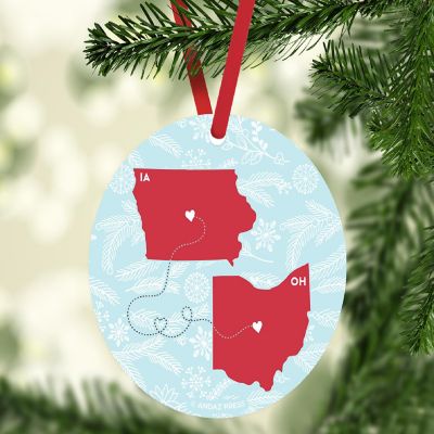 MDF Ornament Ohio and Iowa Image 1