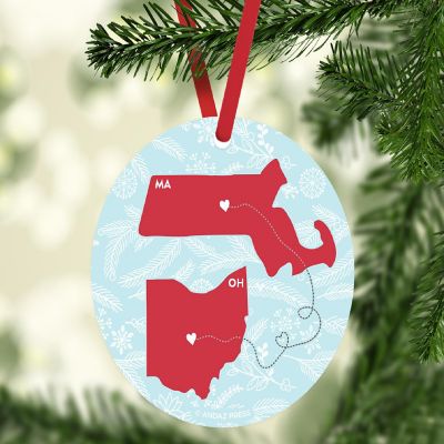 MDF Ornament Ohio and Massachusetts Image 1