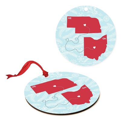 MDF Ornament Ohio and Nebraska Image 1