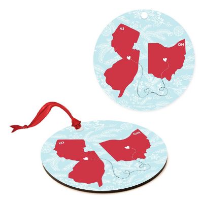 MDF Ornament Ohio and New Jersey Image 1
