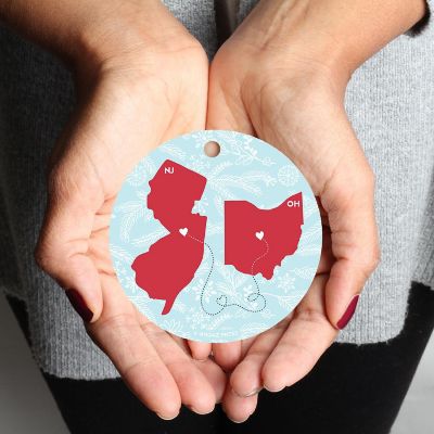 MDF Ornament Ohio and New Jersey Image 1