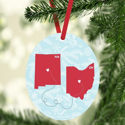 MDF Ornament Ohio and New Mexico Image 1