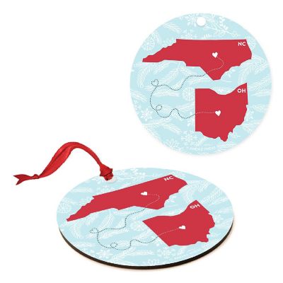 MDF Ornament Ohio and North Carolina Image 1