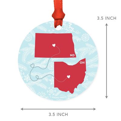 MDF Ornament Ohio and North Dakota Image 1