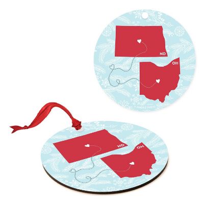 MDF Ornament Ohio and North Dakota Image 2