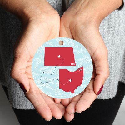 MDF Ornament Ohio and North Dakota Image 3