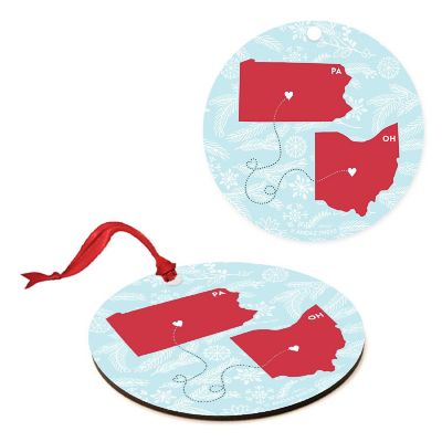 MDF Ornament Ohio and Pennsylvania Image 1