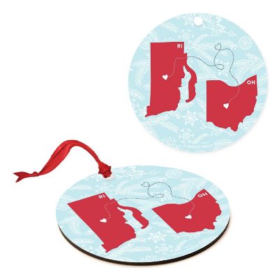 MDF Ornament Ohio and Rhode Island Image 1