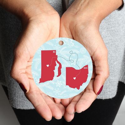 MDF Ornament Ohio and Rhode Island Image 1