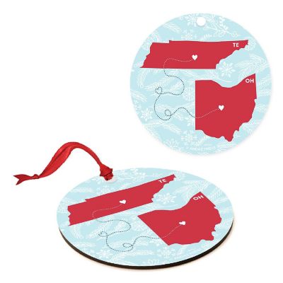 MDF Ornament Ohio and Tennessee Image 1