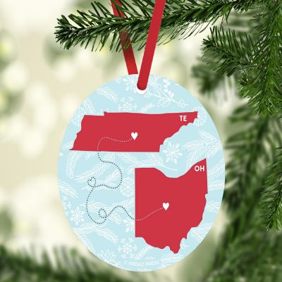 MDF Ornament Ohio and Tennessee Image 1
