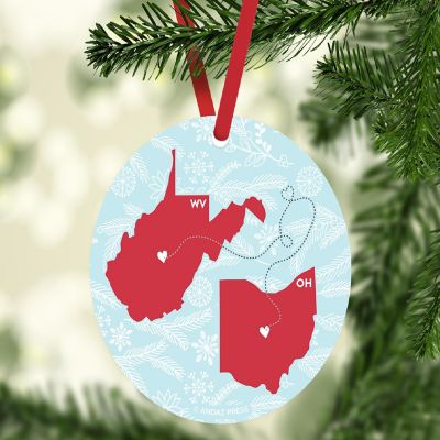 MDF Ornament Ohio and West Virginia Image 1