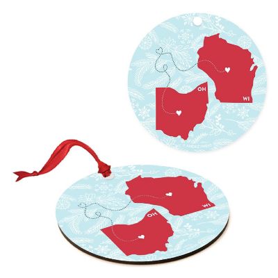 MDF Ornament Ohio and Wisconsin Image 3